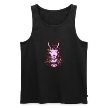 Enchantment - Men's Premium Organic Tank Top - black - Front - AI Model Male 178 light (178cm)