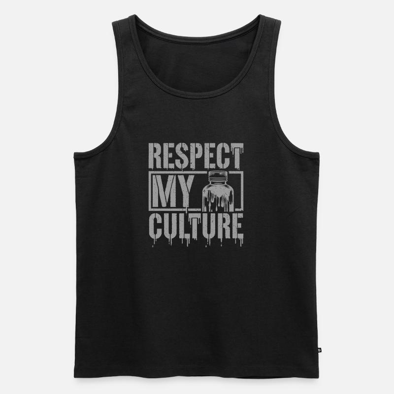 Probiotische Leidenschaft zeigen - Männer Premium Bio Tank Top - Schwarz