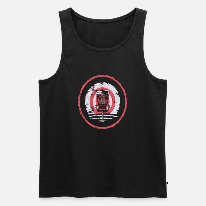 Disc Golf Scharfschütze - Männer Premium Bio Tank Top - Schwarz
