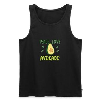 Rechtsanwälte Frieden Liebe - Männer Premium Bio Tank Top - Schwarz - Vorne - AI Model Male 178 light (178cm)