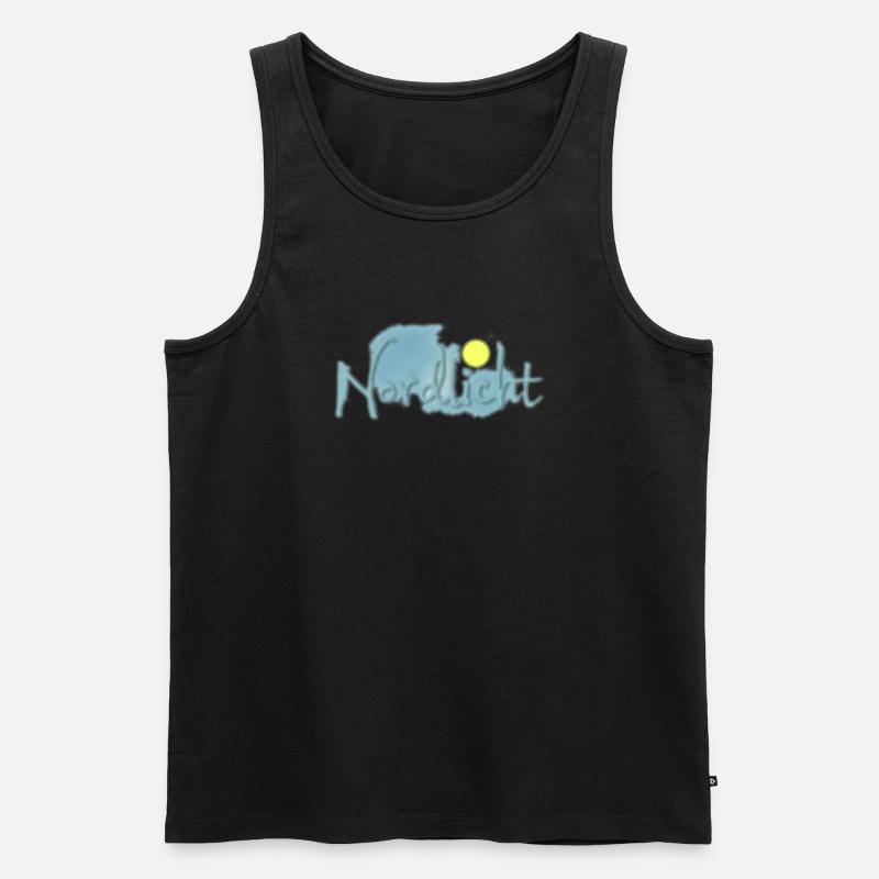 Nordlicht 20 - Männer Premium Bio Tank Top - Schwarz
