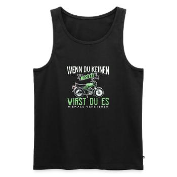 Zwei Hände Simson-S51 T-Shirt T-Shirt - Männer Premium Bio Tank Top - Schwarz - Vorne - AI Model Male 178 light (178cm)
