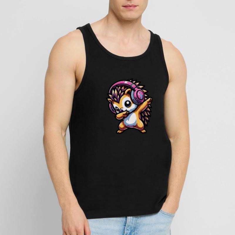 Dabbing Igel Männer Premium Bio Tank Top
