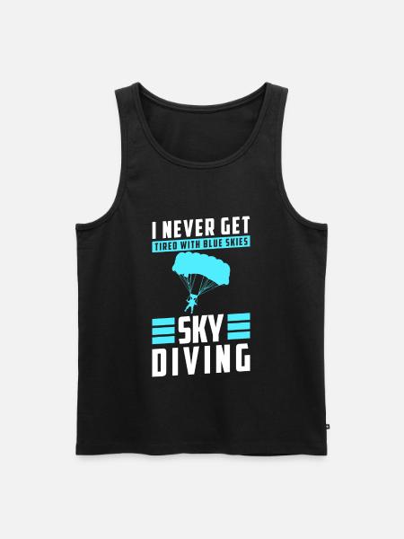 Fallschirm Luftsportart - Männer Premium Bio Tank Top - Schwarz