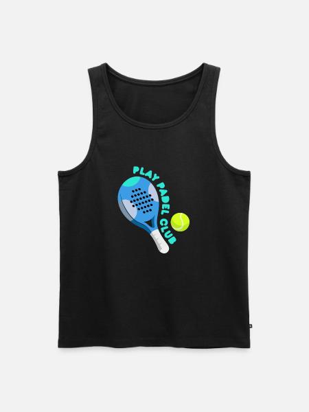 Padel - Gave til padelspiller - Herre Premium økologisk tanktop - sort