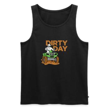 Dirty Day ATV Design für Quad-Fahrer - Männer Premium Bio Tank Top - Schwarz - Vorne - Michal (187cm)