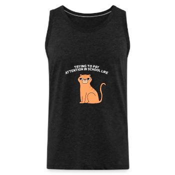 Student design for young proud Pinoys - Men's Premium Organic Tank Top - charcoal grey - Front - Alexander (188cm)