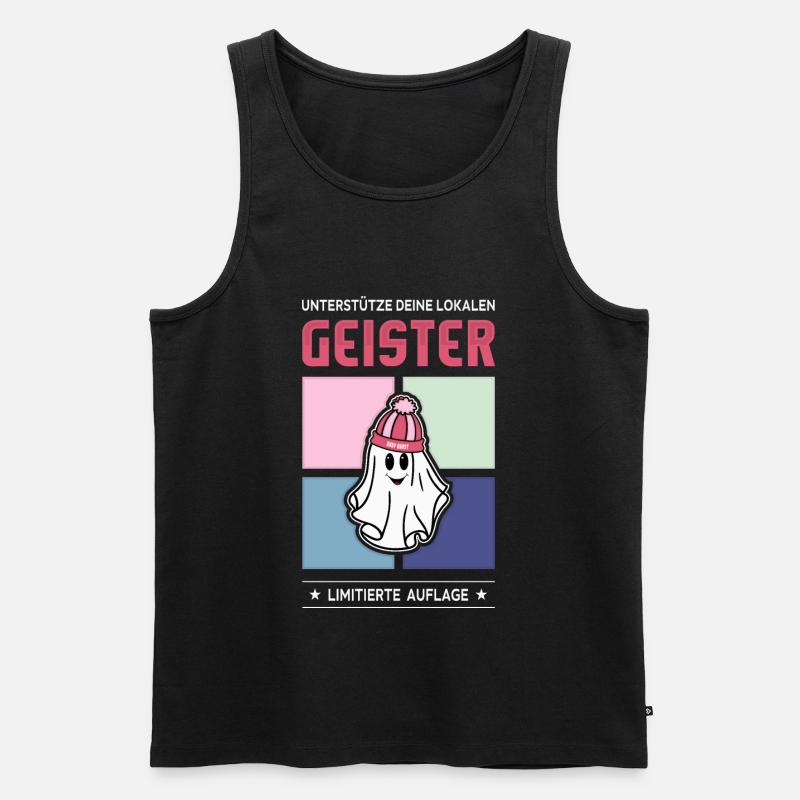 Geister - Männer Premium Bio Tank Top - Schwarz