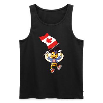 Canada Bee - Débardeur bio Premium Homme - noir - Devant - Michal (187cm)