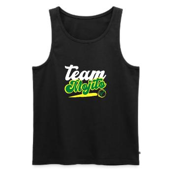 team mojito personalized humor gift idea - Men's Premium Organic Tank Top - black - Front - AI Model Male 178 light (178cm)