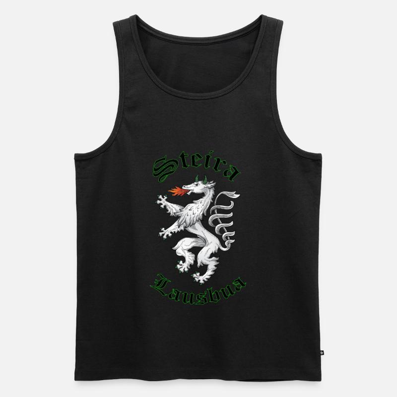 Steiermark - Männer Premium Bio Tank Top - Schwarz