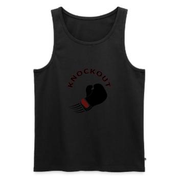 boxen Boxer Boxhandschuhe starker Mann Geschenk - Männer Premium Bio Tank Top - Schwarz - Vorne - Michal (187cm)
