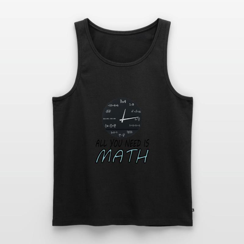 Study Math Student Math Study Gift Men's Premium Organic Tank Top