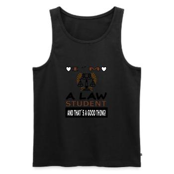 Ich bin Jura Student Jura studieren Geschenkidee - Männer Premium Bio Tank Top - Schwarz - Vorne - Michal (187cm)