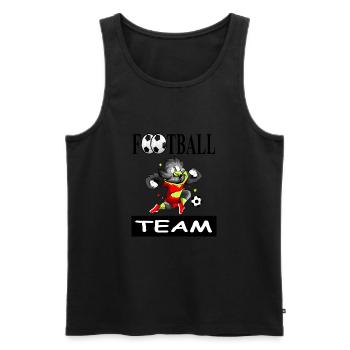 Jouer au football Joueurs de football Cadeau de club de football - Débardeur bio Premium Homme - noir - Devant - Michal (187cm)