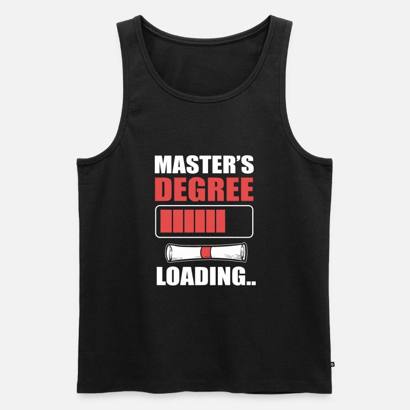 Master Studium Abschlussfeier - Männer Premium Bio Tank Top - Schwarz
