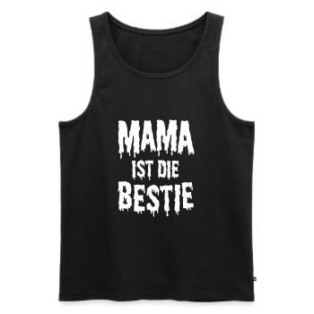 Costume d'Halloween cadeau amusant pour maman - Débardeur bio Premium Homme - noir - Devant - AI Model Male 178 light (178cm)