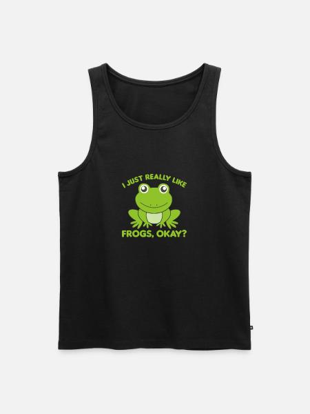 Groda favorit djur söta grodor för djurälskare - Ekologisk premium tanktopp herr - svart