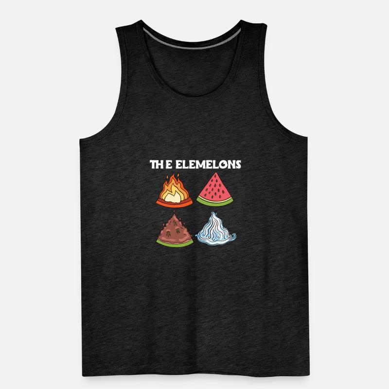 The Elemelons melons in the four elements Men's Premium Organic Tank Top