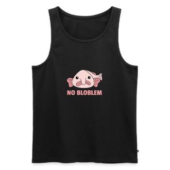 Blobfish No Bloblem drôle Blobfish - Débardeur bio Premium Homme - noir - Devant - Michal (187cm)