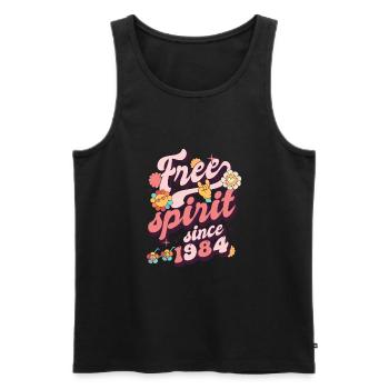 1984 Vintage Birthday Born in 1984 - Men's Premium Organic Tank Top - black - Front - Michal (187cm)