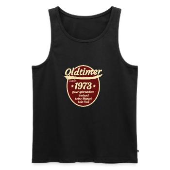 1973 - Männer Premium Bio Tank Top - Schwarz - Vorne - Michal (187cm)
