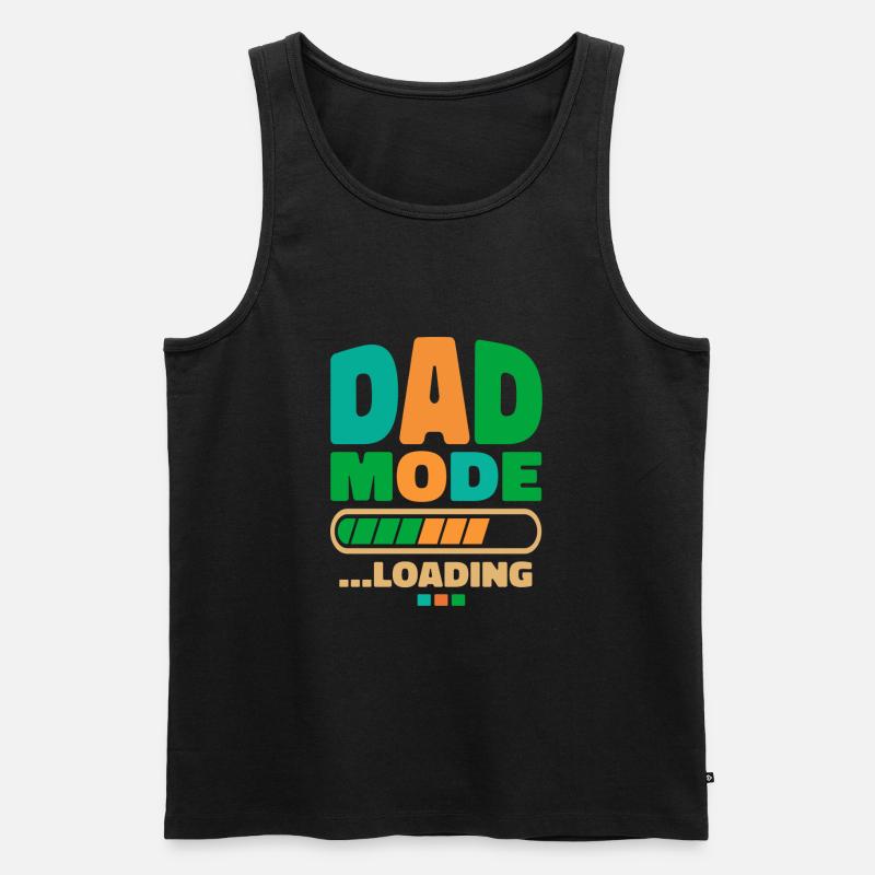 Laden im Dad-Modus Laden - Männer Premium Bio Tank Top - Schwarz