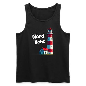 Phare - Débardeur bio Premium Homme - noir - Devant - Michal (187cm)