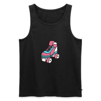 Roller Skate Roller Skates Roller Skates Inline Skating - Men's Premium Organic Tank Top - black - Front - AI Model Male 178 light (178cm)
