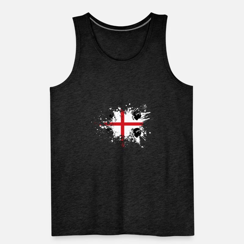 Sardaigne Drapeau Klecks Drapeau sarde Spritzer Débardeur bio Premium Homme