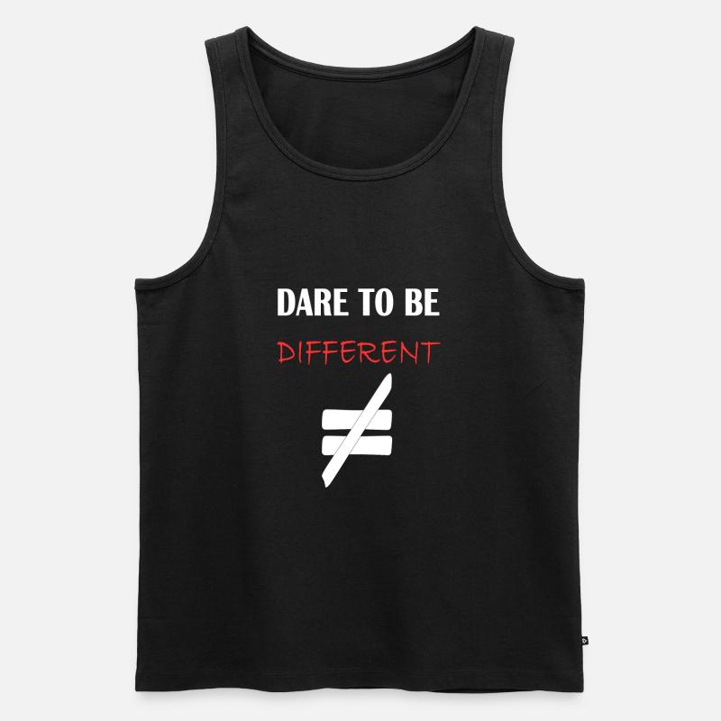 Dare to be Different - Männer Premium Bio Tank Top - Schwarz