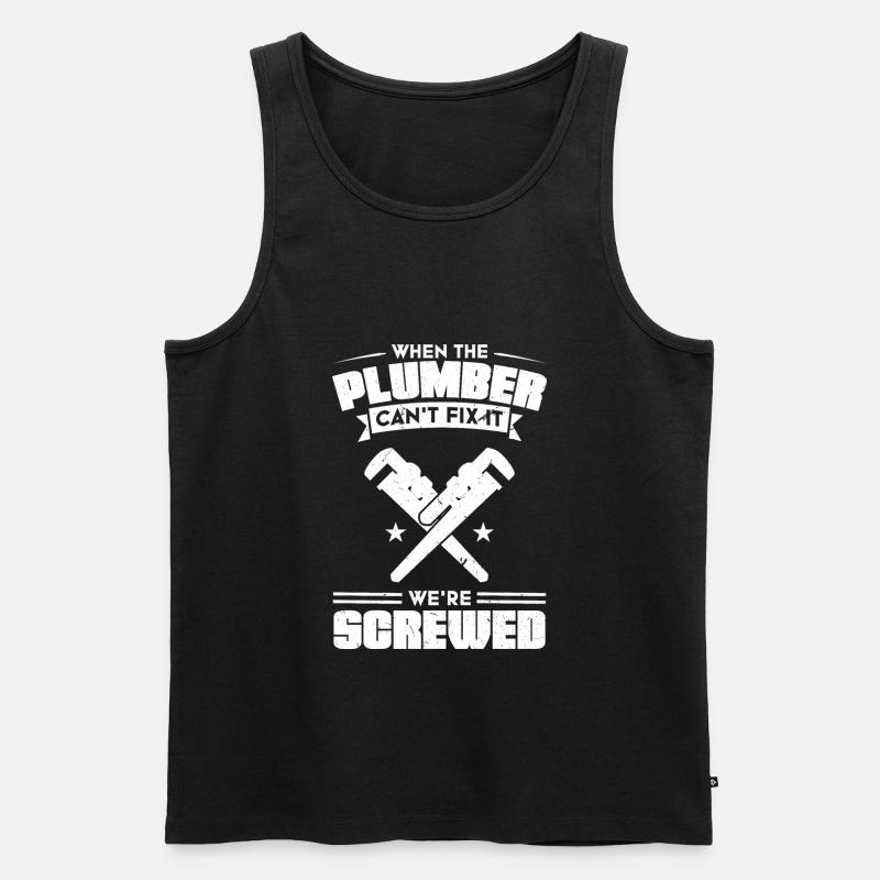 Klempner Klempner Geschenk - Männer Premium Bio Tank Top - Schwarz