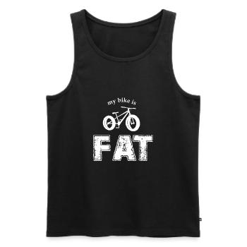 fatbike my bike is fat - Débardeur bio Premium Homme - noir - Devant - Michal (187cm)