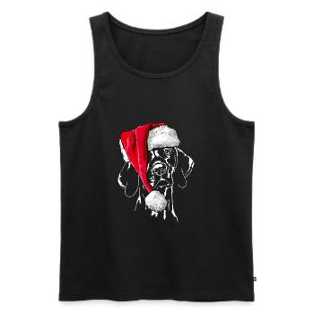 Bonnet de Noël MAGYAR VIZSLA Le cadeau de Wilsign - Débardeur bio Premium Homme - noir - Devant - Michal (187cm)