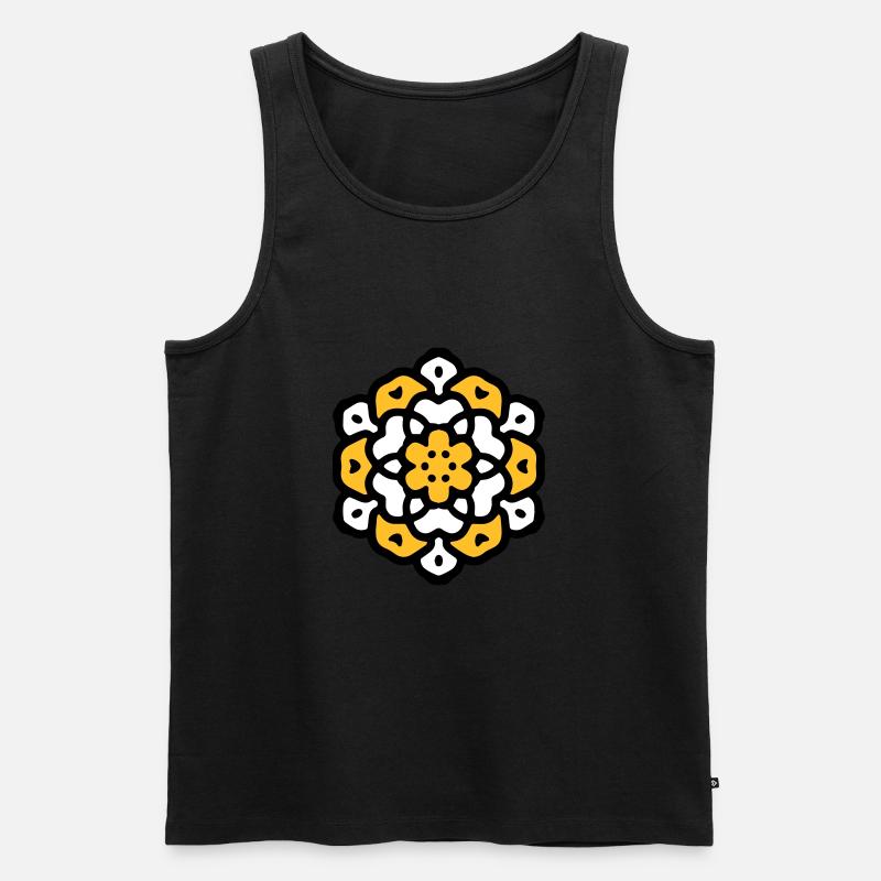 Fleur Fleur Mandala - Débardeur bio Premium Homme - noir