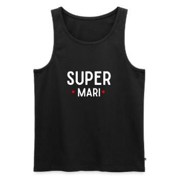 Evg mariage super-héros cadeau anniversaire - Débardeur bio Premium Homme - noir - Devant - Michal (187cm)