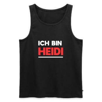 Heidi Name Spruch für stolze Heidis - Männer Premium Bio Tank Top - Schwarz - Vorne - Michal (187cm)