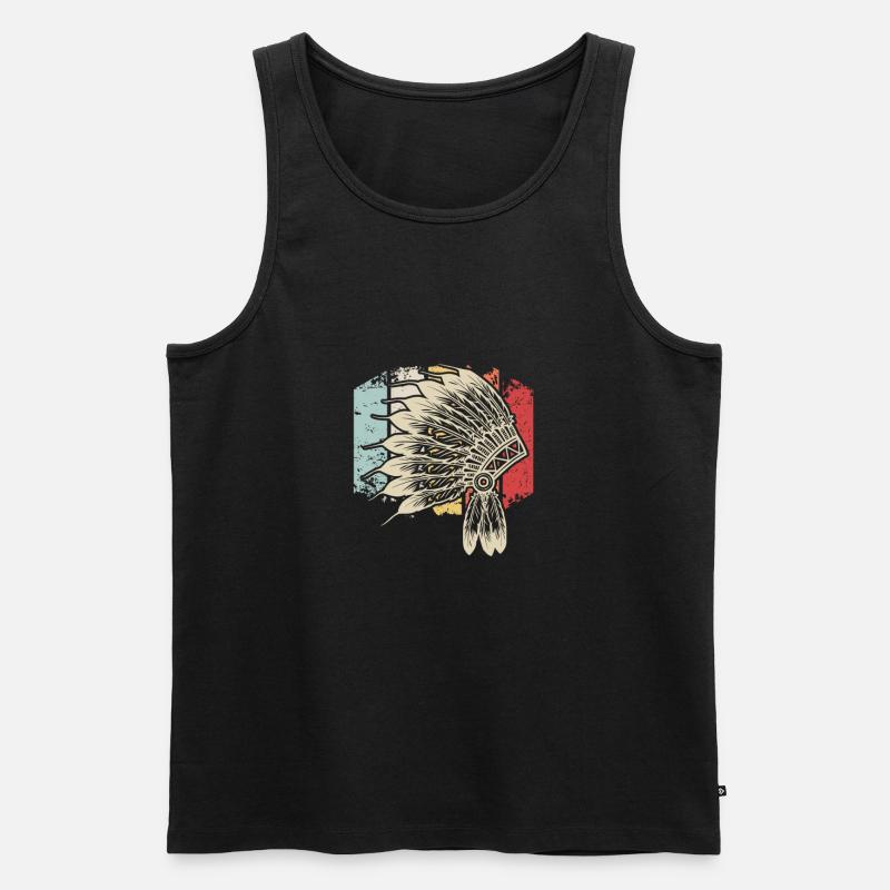 Indian gift idea - Men's Premium Organic Tank Top - black