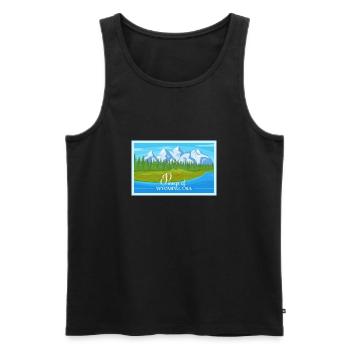 Wyoming Fil-Am Design pour les fiers Pinoys - Débardeur bio Premium Homme - noir - Devant - Michal (187cm)