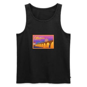 Minnesota Fil-Am Design pour Proud Pinoys - Débardeur bio Premium Homme - noir - Devant - AI Model Male 178 light (178cm)