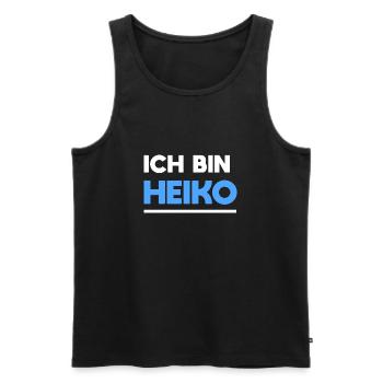 Heiko Name Spruch für stolze Heikos - Männer Premium Bio Tank Top - Schwarz - Vorne - Michal (187cm)