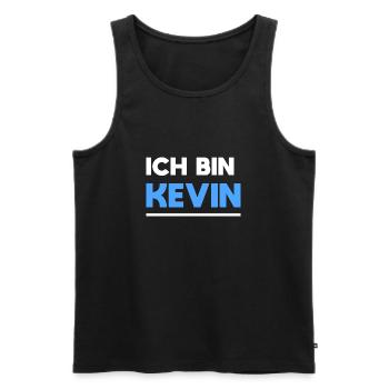 Kevin Name Spruch für stolze Kevins - Männer Premium Bio Tank Top - Schwarz - Vorne - Michal (187cm)