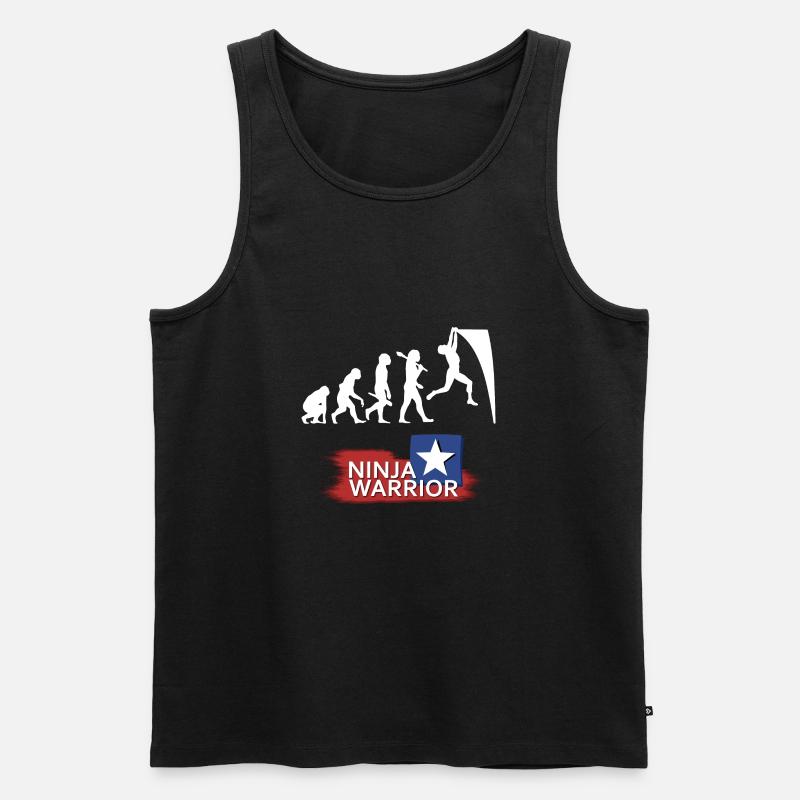 Ninja Warrior Evolution - Men's Premium Organic Tank Top - black