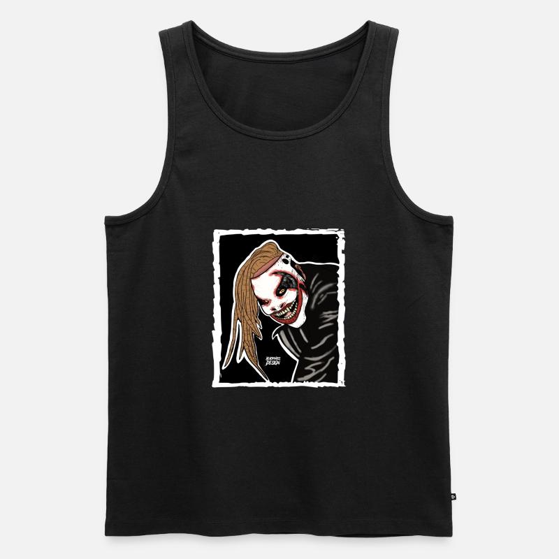 FIEND01 - Männer Premium Bio Tank Top - Schwarz