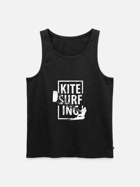 Kitesurfing - Débardeur bio Premium Homme - noir