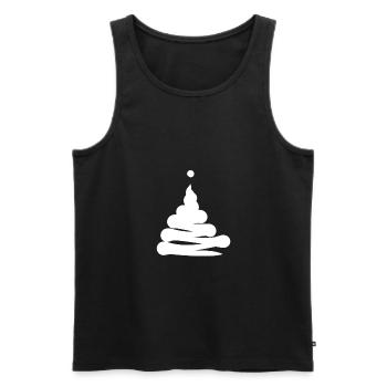 Exclamation point pile - Men's Premium Organic Tank Top - black - Front - AI Model Male 178 light (178cm)