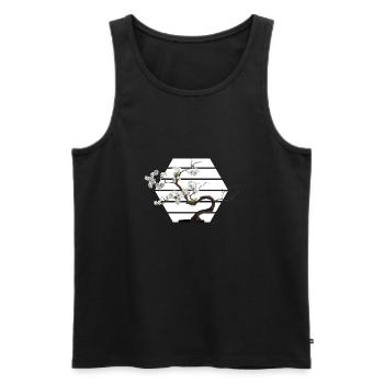 BONSAI Yamadori Nebari Bonsai Zone Bonsai Master - Men's Premium Organic Tank Top - black - Front - Michal (187cm)