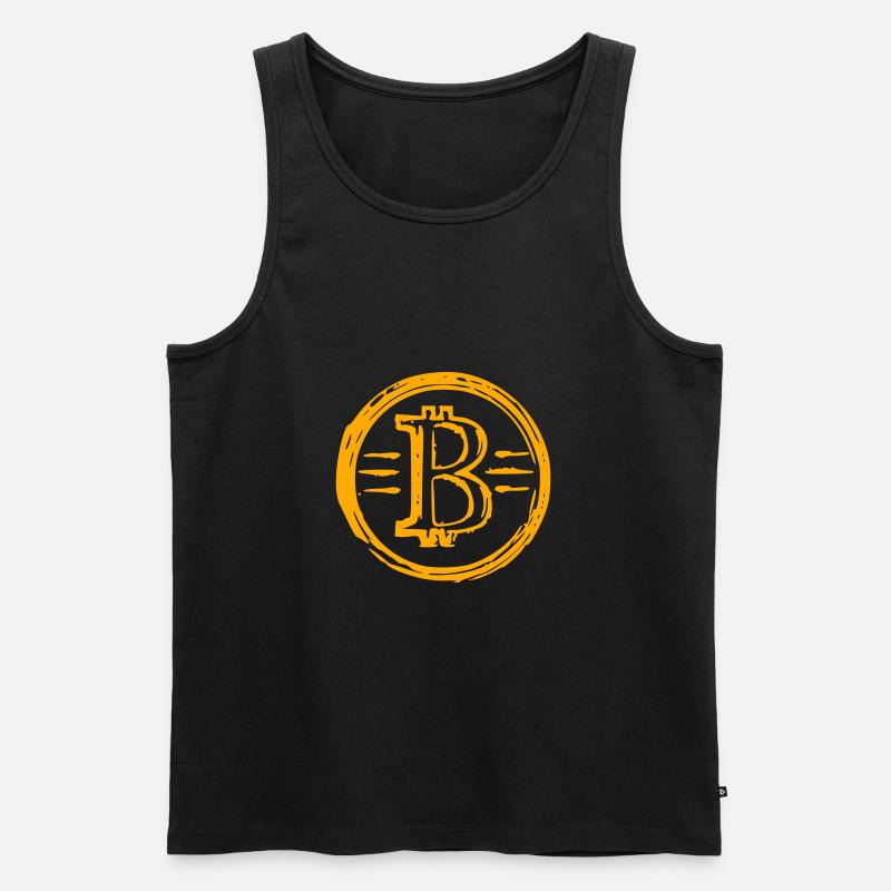 Bitcoin Krypto - Männer Premium Bio Tank Top - Schwarz