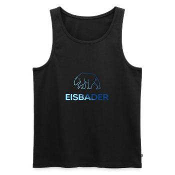 Eisbader Winterschwimmen arctic Eisschwimmer - Männer Premium Bio Tank Top - Schwarz - Vorne - AI Model Male 178 light (178cm)