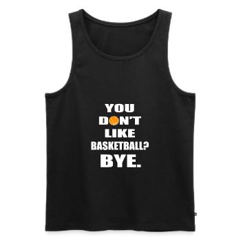 Basketball lustige Sprueche Spruch - Männer Premium Bio Tank Top - Schwarz - Vorne - AI Model Male 178 light (178cm)
